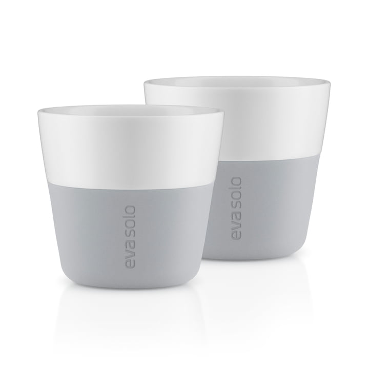 Caffé Lungo mug (set of 2) from Eva Solo in marble gray