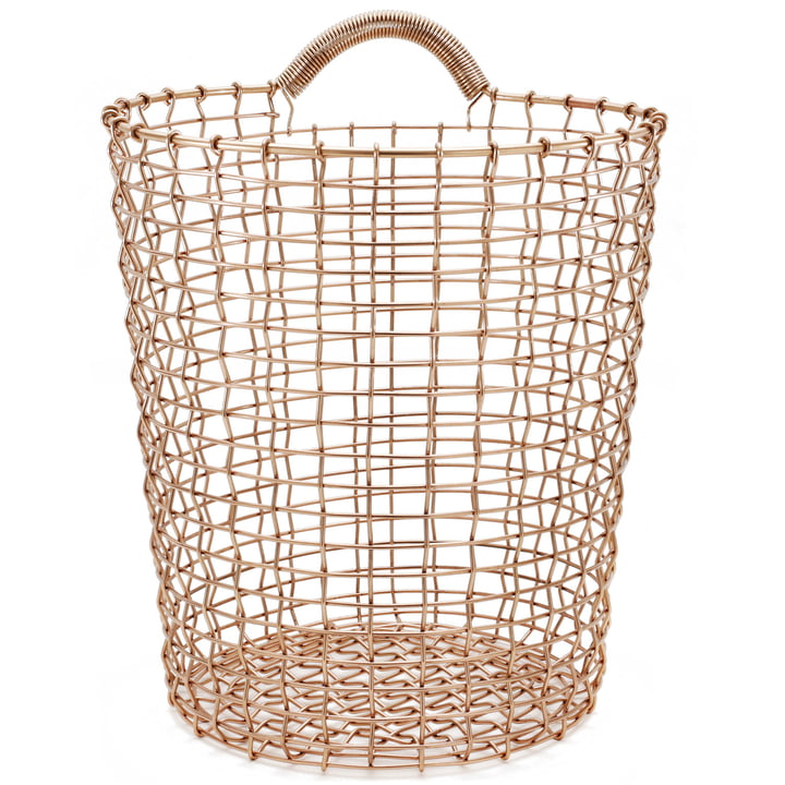 Bin 18 Wire Basket by Korbo made of Copper