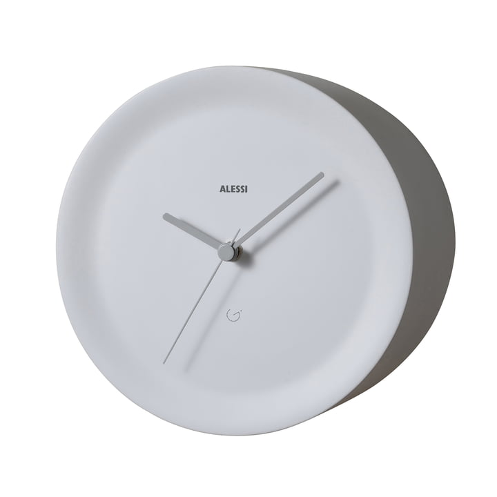 Ora Out edge clock by Alessi in white