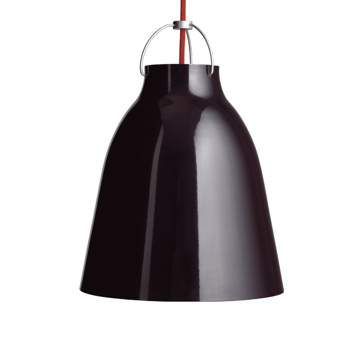 Caravaggio P3 Pendant lamp from Fritz Hansen in glossy black