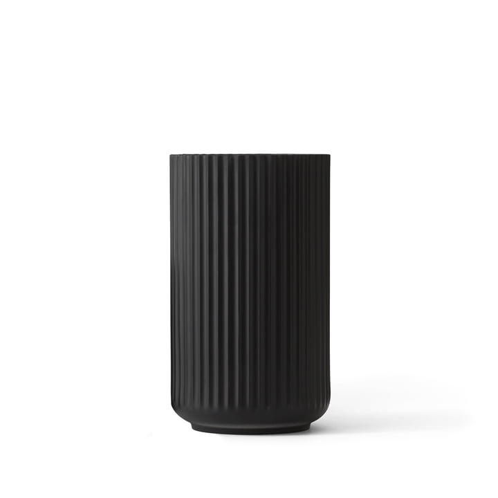 Lyngby Porcelæn - Lyngby Vase, black, H 12 cm