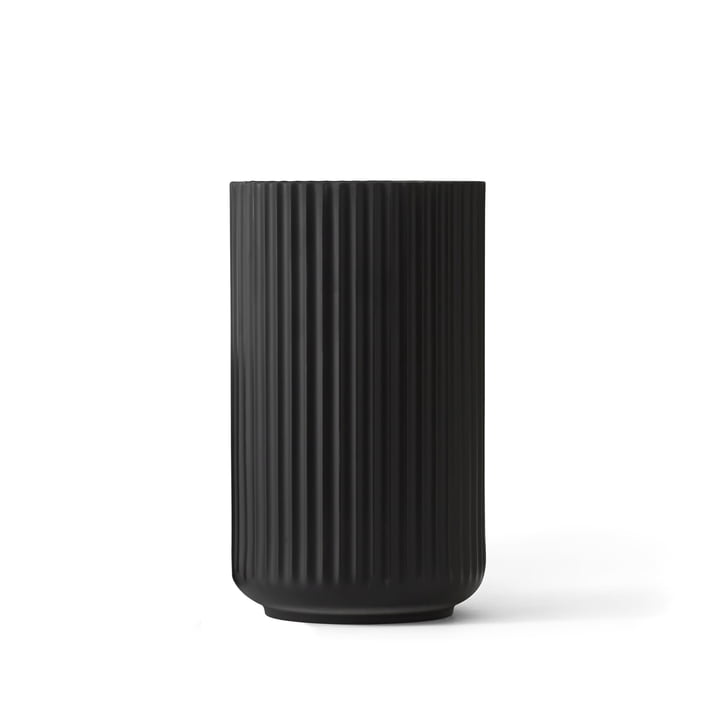 Lyngby Porcelæn - Lyngby Vase, black, H 15 cm