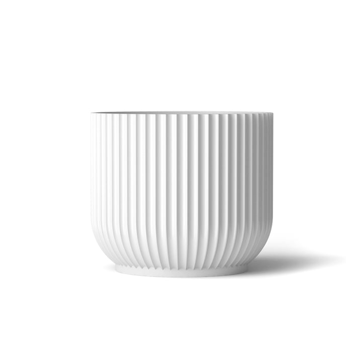 Flowerpot M by Lyngby Porcelæn in white