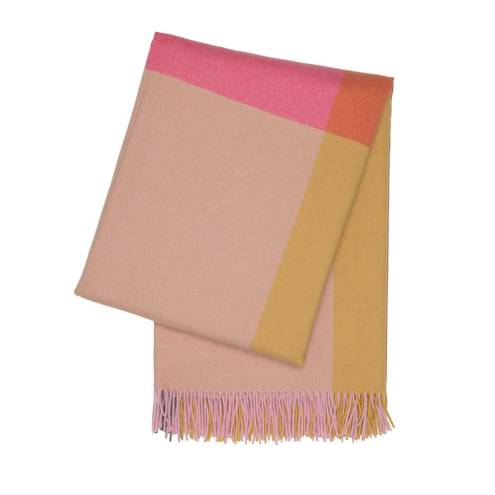 Colour Block Blanket by Vitra in Pink and Beige