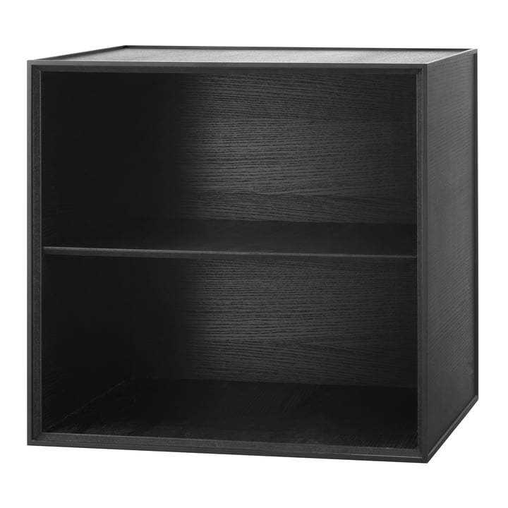 Frame Wall cabinet 49 (incl. shelf) from Audo made of ash Black