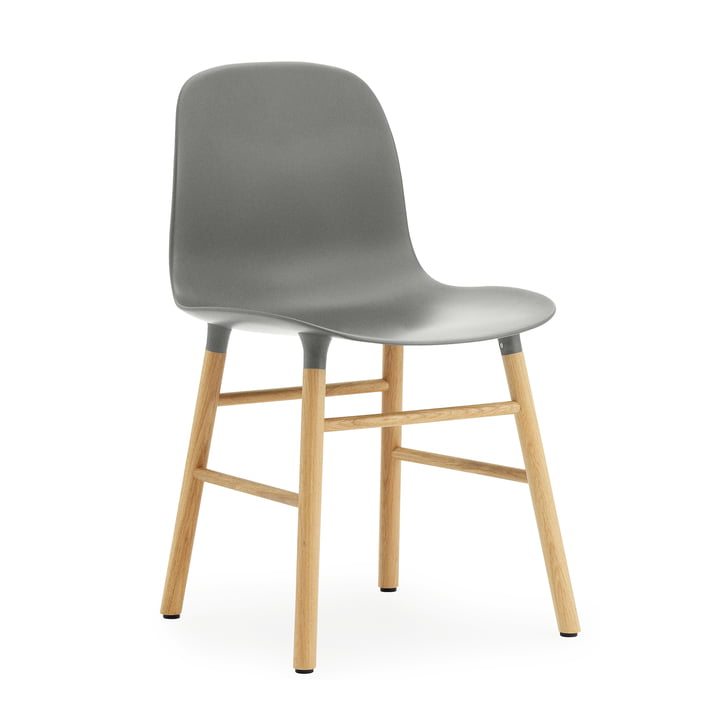 Normann Copenhagen - Form Chair, Wood Legs, oak / grey