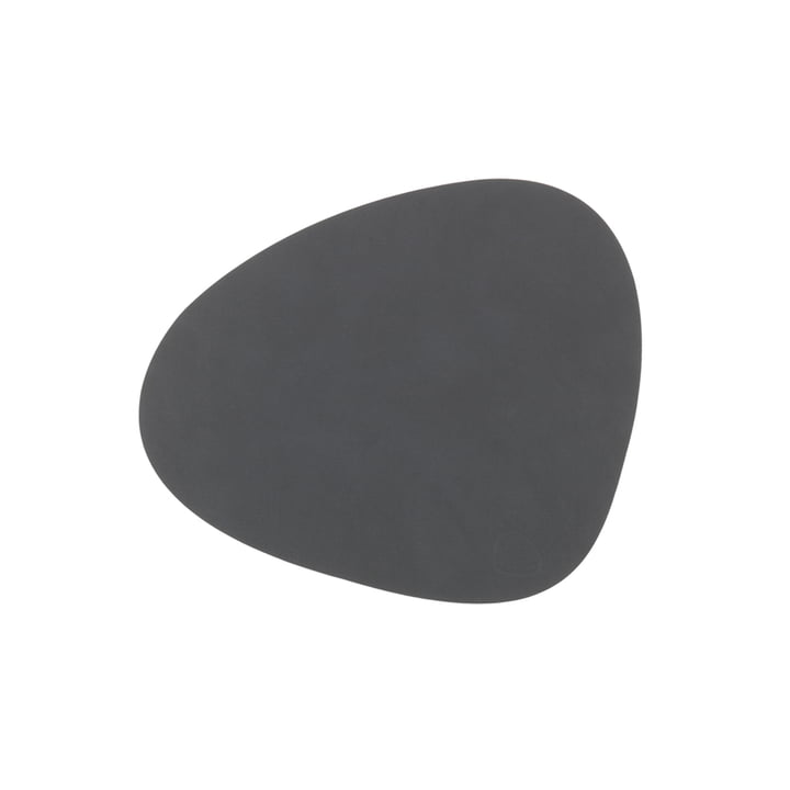 LindDNA Table Mat Curve S 24x28 cm in grey
