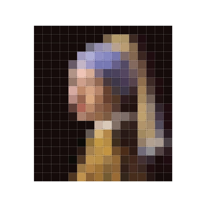 Girl with a Peal Earring (Pixel) by IXXI in 160 x 180 cm