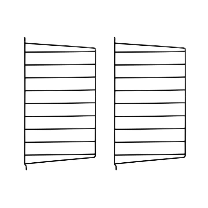 Wall ladder for String shelf 50 x 30 cm from String in black (pack of 2)