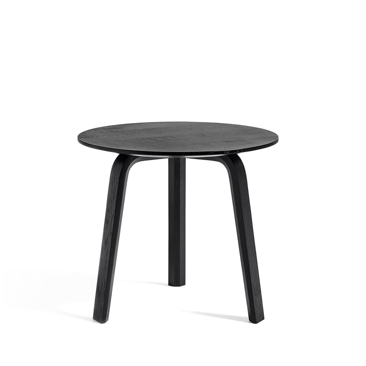 Bella Side table Ø 45 cm / H 39 cm from Hay in black stained oak