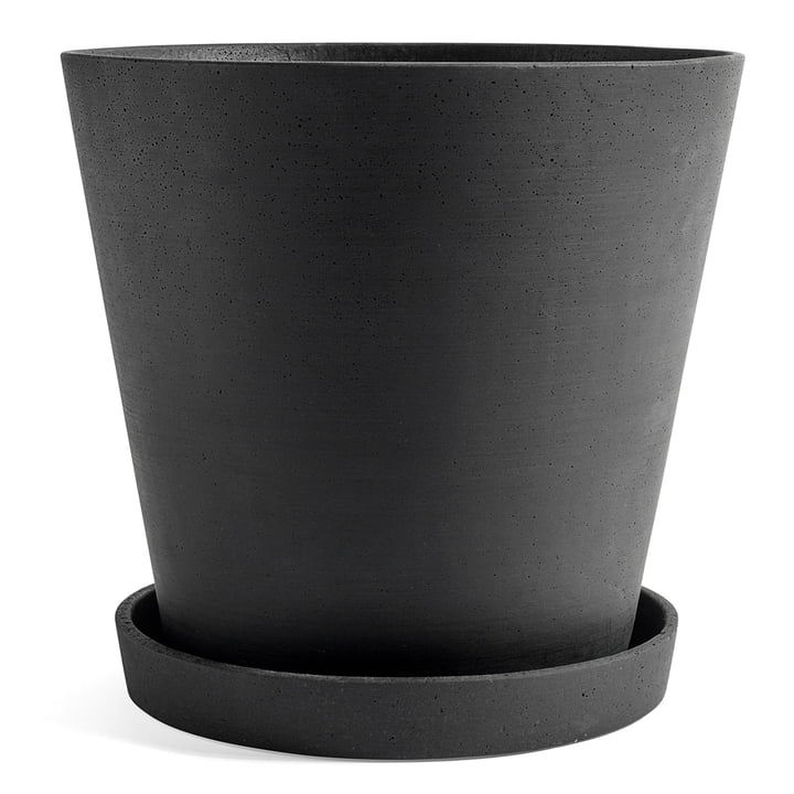 Flowerpot with saucer XXXL from Hay in black