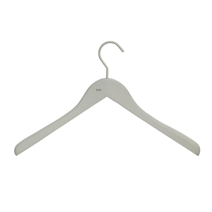 Hay - Coat Soft Coat hanger (set of 4), wide grey