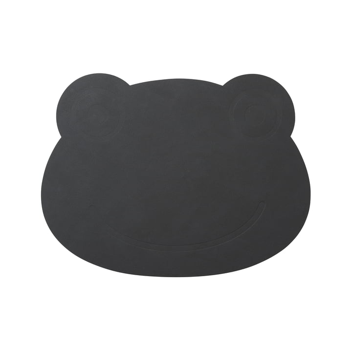 Frog Placemat 38 x 28 cm by LindDNA in Anthracite Nupo (1,6 mm).