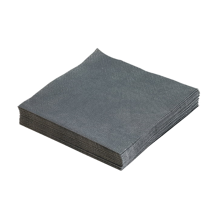Paper napkins 33 x 33 cm by LindDNA in anthracite (20 pcs.)
