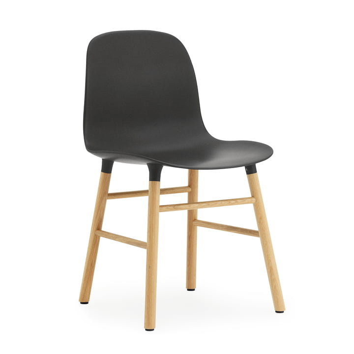 Normann Copenhagen - Form Chair, Wood Legs, oak / black