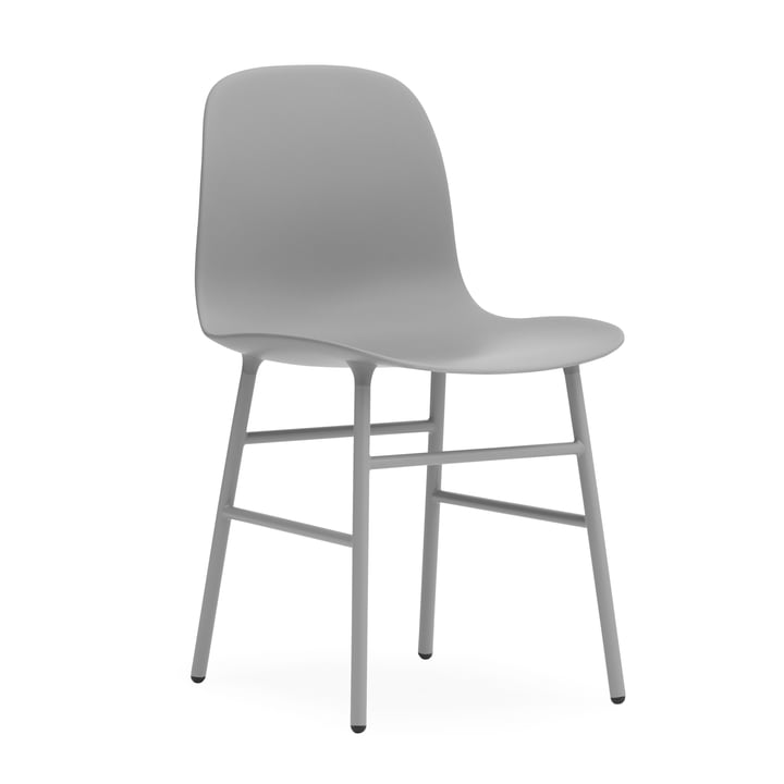Form Chair, Steel Legs by Normann Copenhagen in Grey
