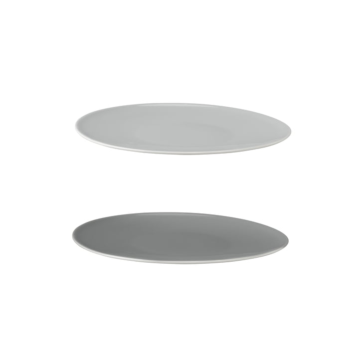 Stelton - Emma Plate Ø 22 cm, grey (set of 2)