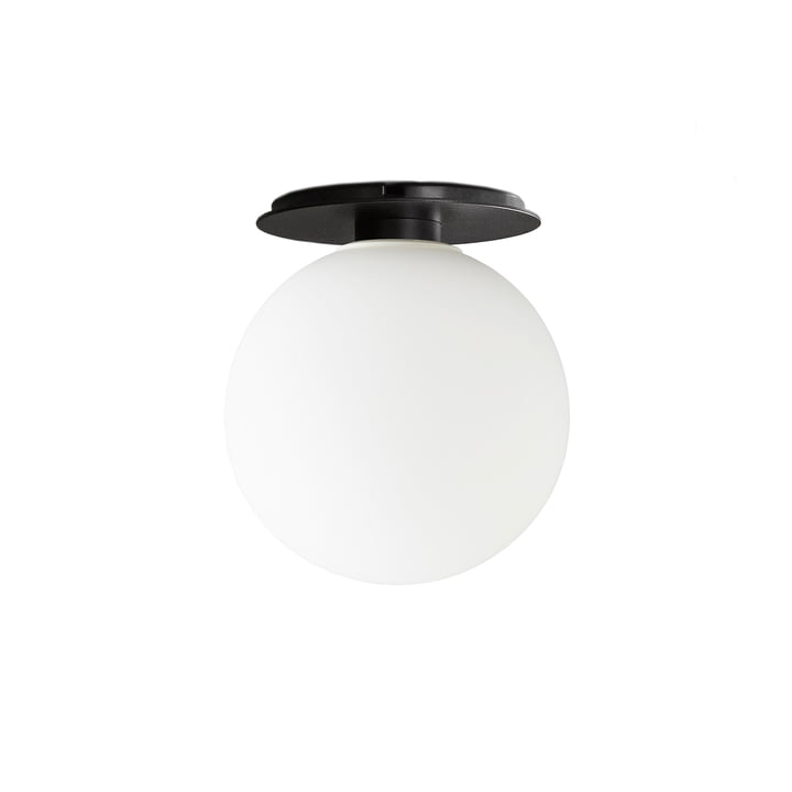 TR wall and ceiling lamp from Audo in black / illuminant matt opal