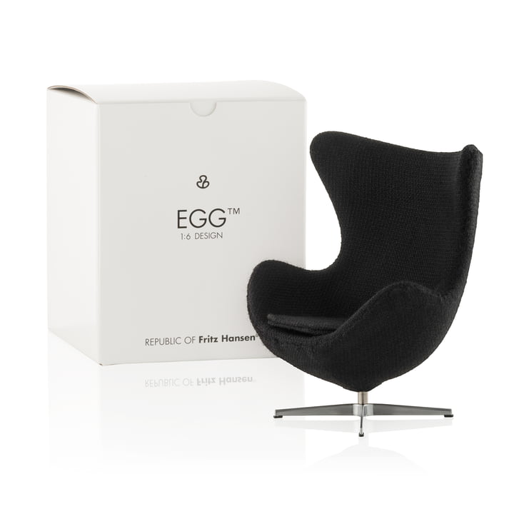 Fritz Hansen - Miniature Egg Chair, black