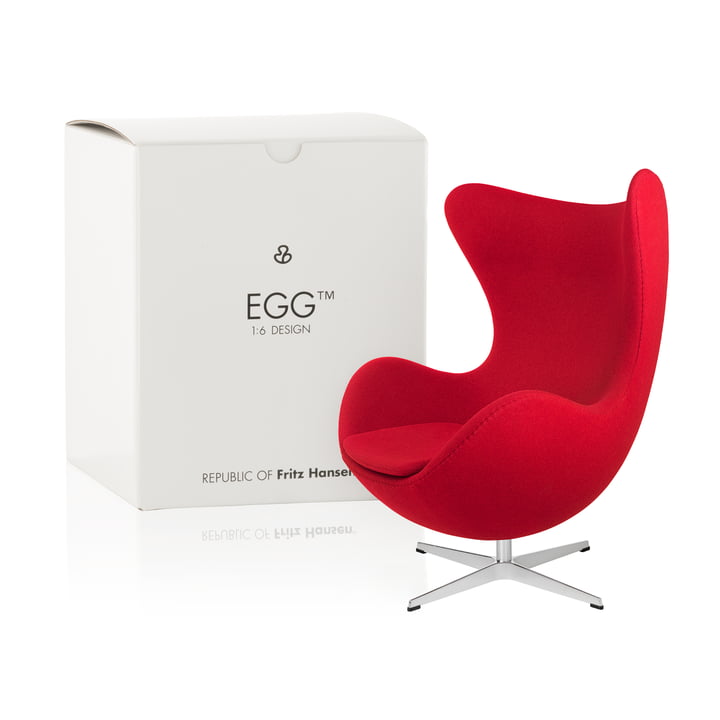 Fritz Hansen - Miniature Egg Seat, red