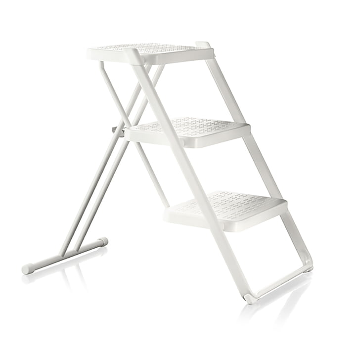 Nuovastep step ladder epoxy coated by Magis in white