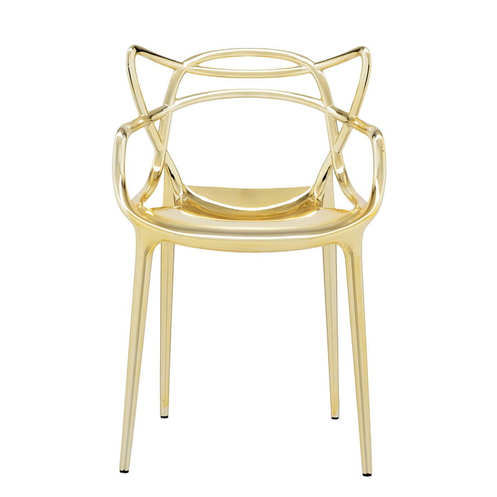 The Kartell Masters chair, metallic gold