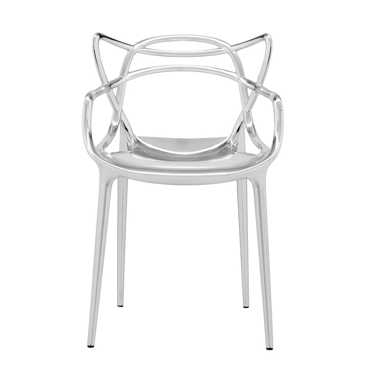The Kartell Masters chair, metallic chrome-plated