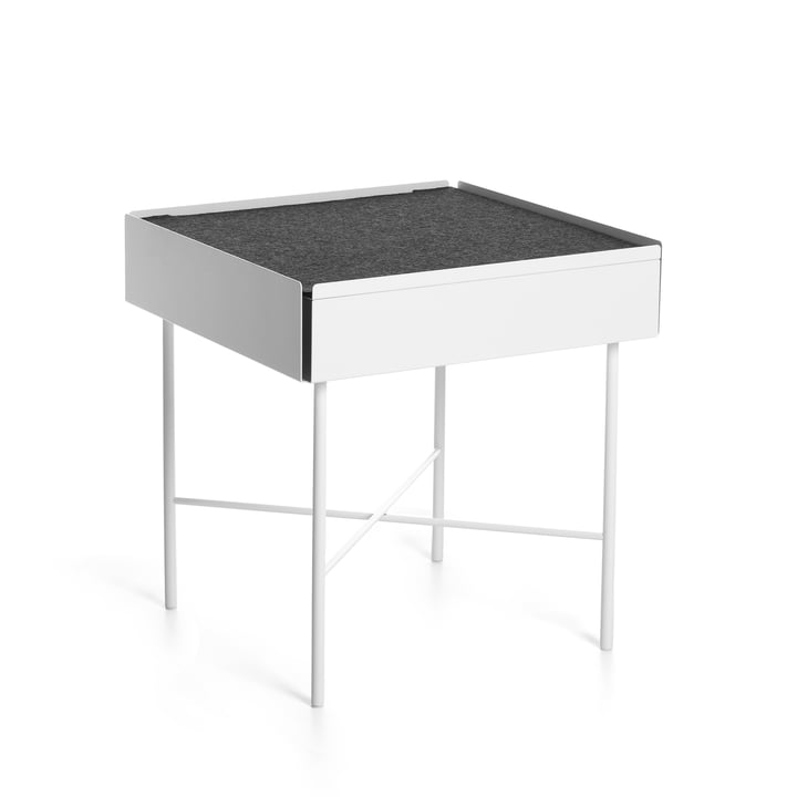Konstantin Slawinski - Charge Side table H 45 cm, white / gray