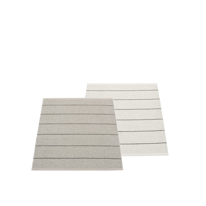 Carl reversible carpet 70 x 90 cm from Pappelina in Warm Grey / Fossil Grey