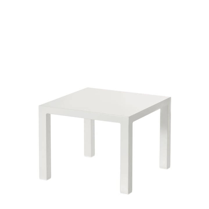 The Emu - Round Side Table H 42 cm, 45 x 45 cm, white