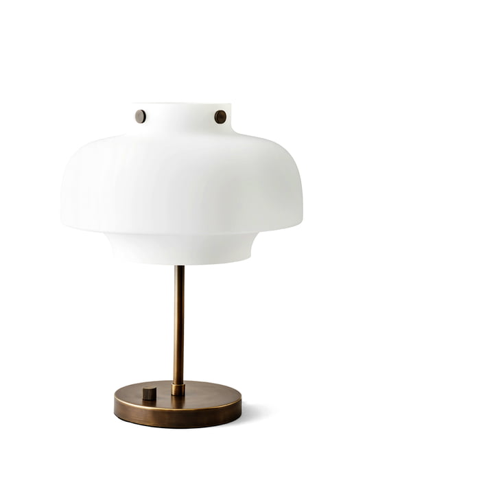 Copenhagen SC13 table lamp from & Tradition in opal glass / burnished brass