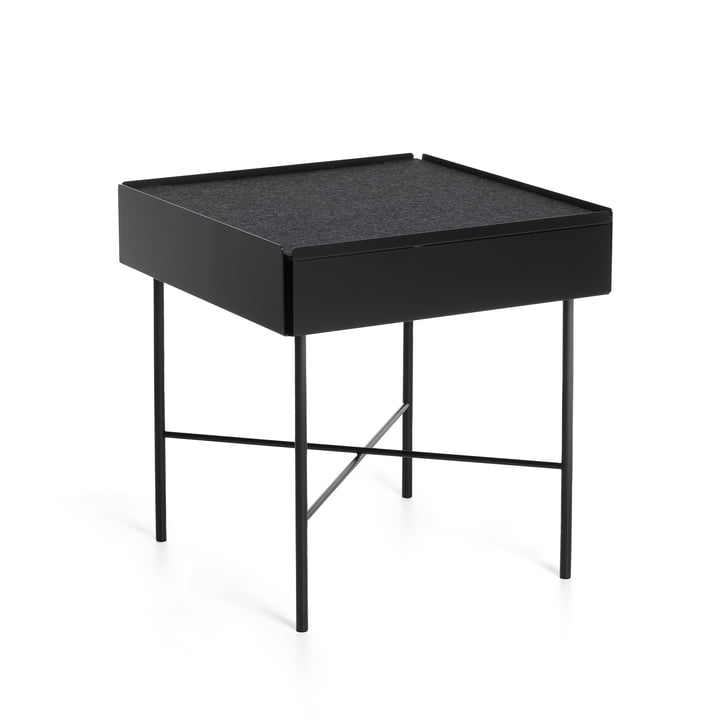Konstantin Slawinski - Charge Side table H 45 cm, black / gray