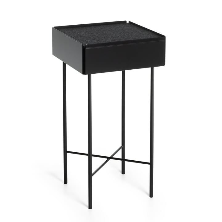 Konstantin Slawinski - Charge Side table H 65 cm, black / gray