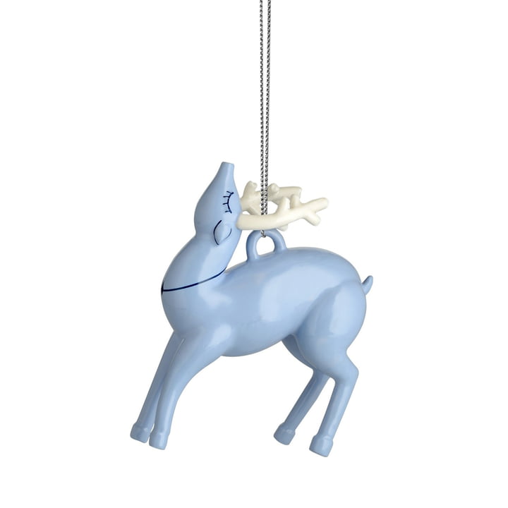 The Alessi - Blue Christmas Ornaments, reindeer