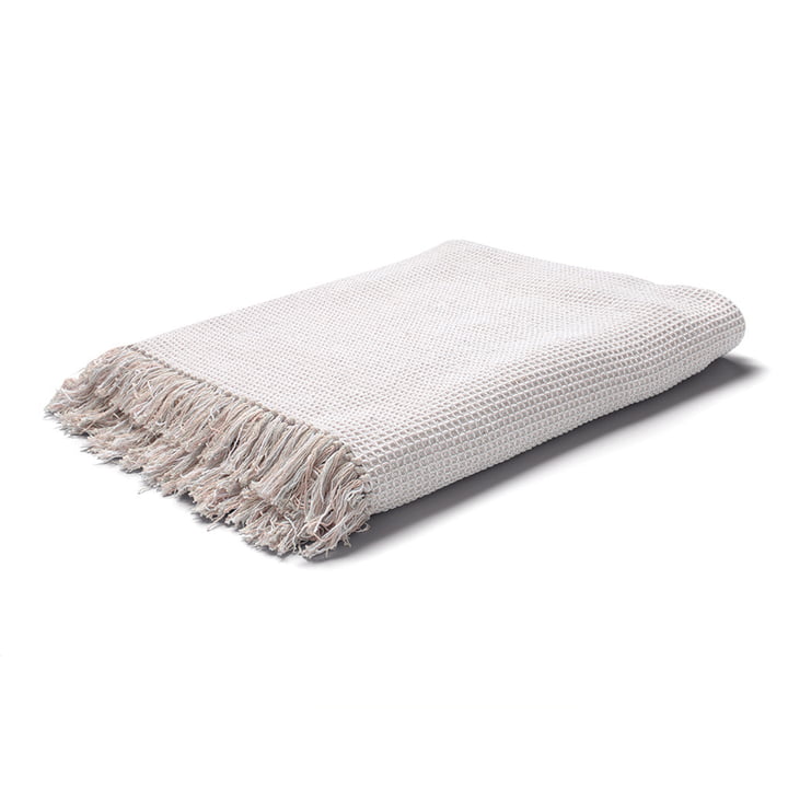 Land Bedspread / Woollen blanket in nude from Juna