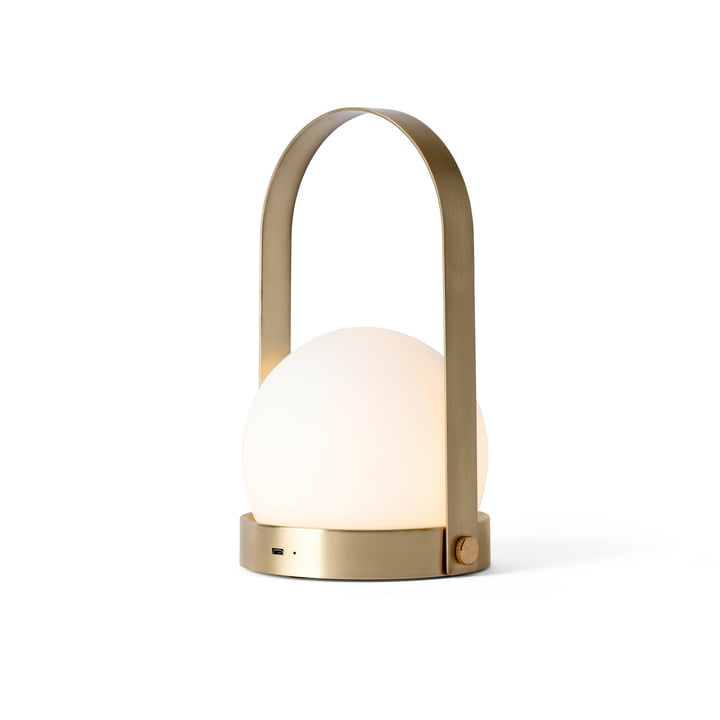 Carrie LED Lamp from Audo in brass