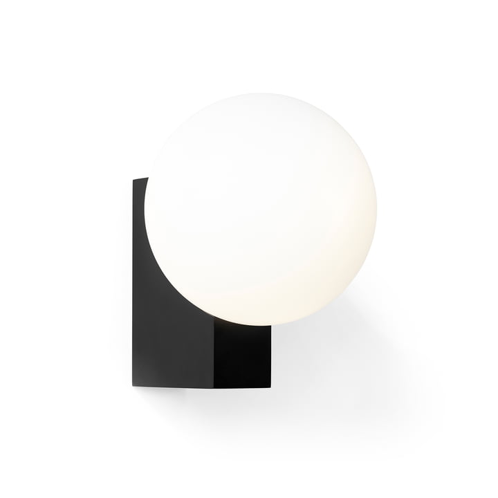 Journey SHY2 Wall lamp from & Tradition in black / opal glass