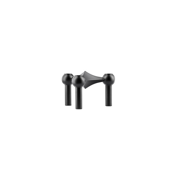 Candle holder from Stoff Nagel in black