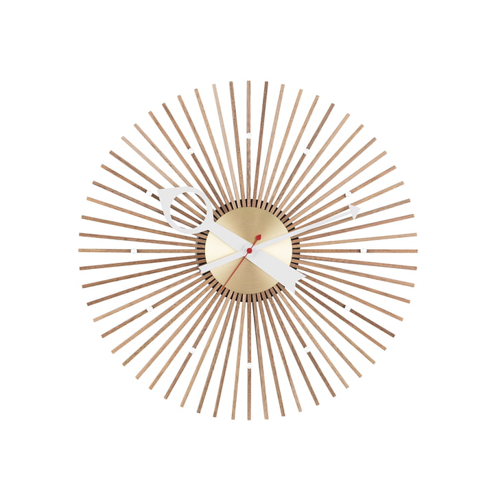 Popsicle Clock by Vitra in Walnut