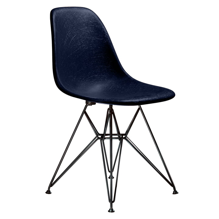 Eames Fiberglass Side Chair DSR from Vitra - basic dark / Eames navy blue