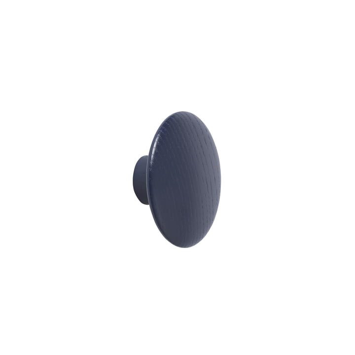 Wall hook "The Dots" single X-Small in midnight blue by Muuto