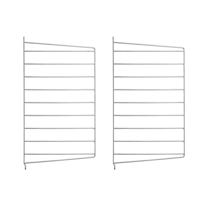 Wall ladder for String shelf 50 x 30 cm (set of 2) from String in galvanized
