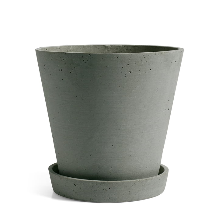 Flowerpot with saucer XL from Hay in green