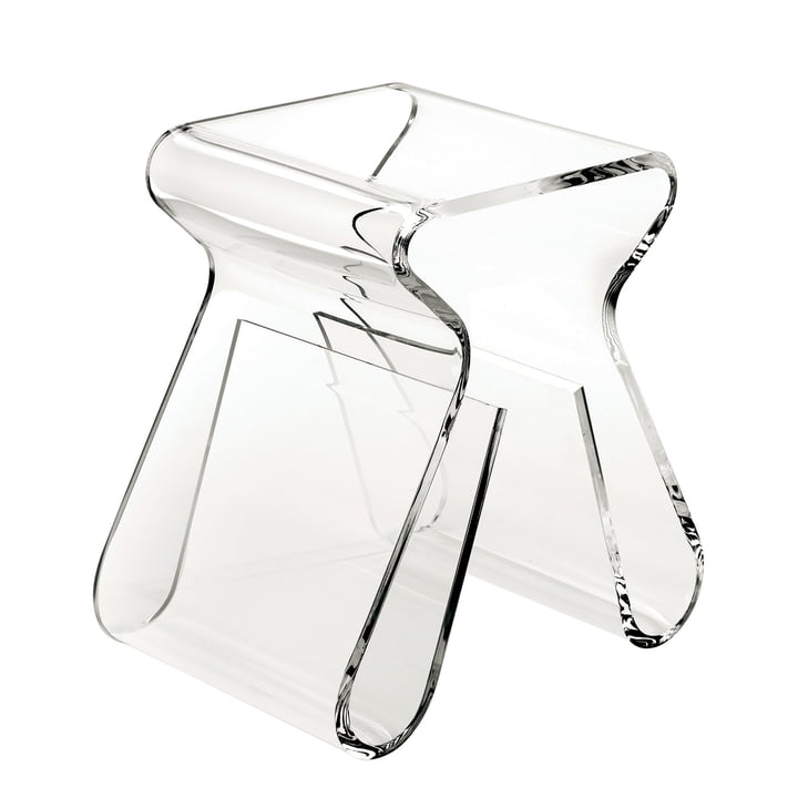 Magino stool and magazine collector in clear from Umbra 