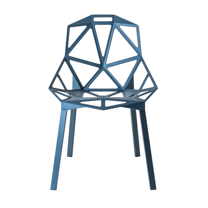 Chair One Stacking chair from Magis in blue