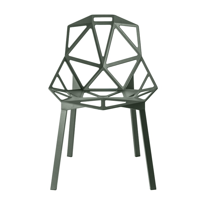 Chair One Stacking chair from Magis in gray green