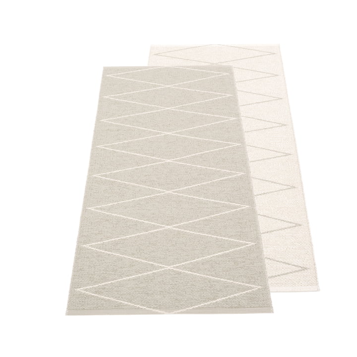 Max reversible carpet, 70 x 160 cm in linen / vanilla by Pappelina 