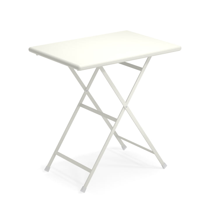 Arc en Ciel Folding table, 70 x 50 cm in white from Emu