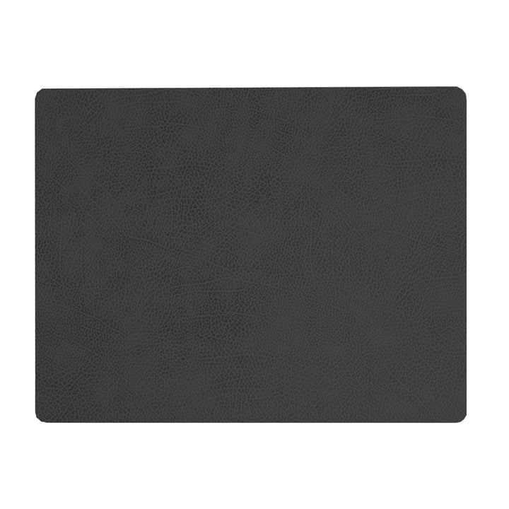 Placemat Square L 35 x 45 cm from LindDNA in Hippo black - anthracite