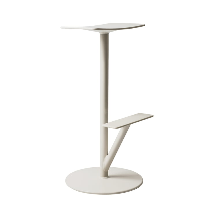 Sequoia bar stool H 66 cm in ivory by Magis 